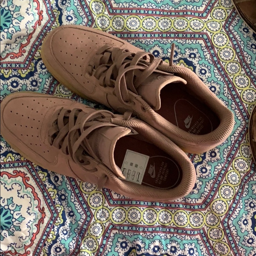 Nike mauve Air Force 1 sneakers women’s